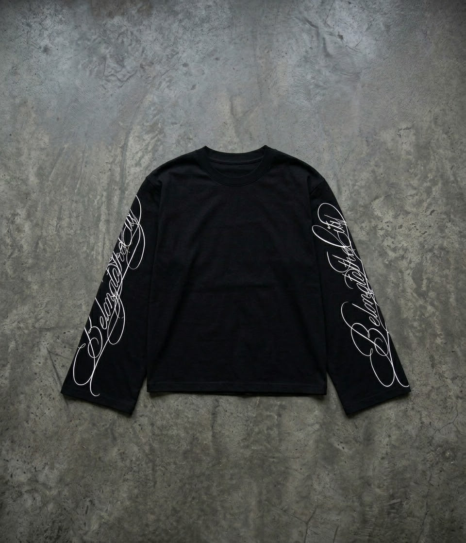 Cropped - black long sleeve