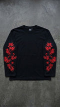 Black flower long sleeve