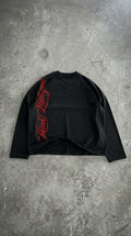 Black -cropped long sleeve