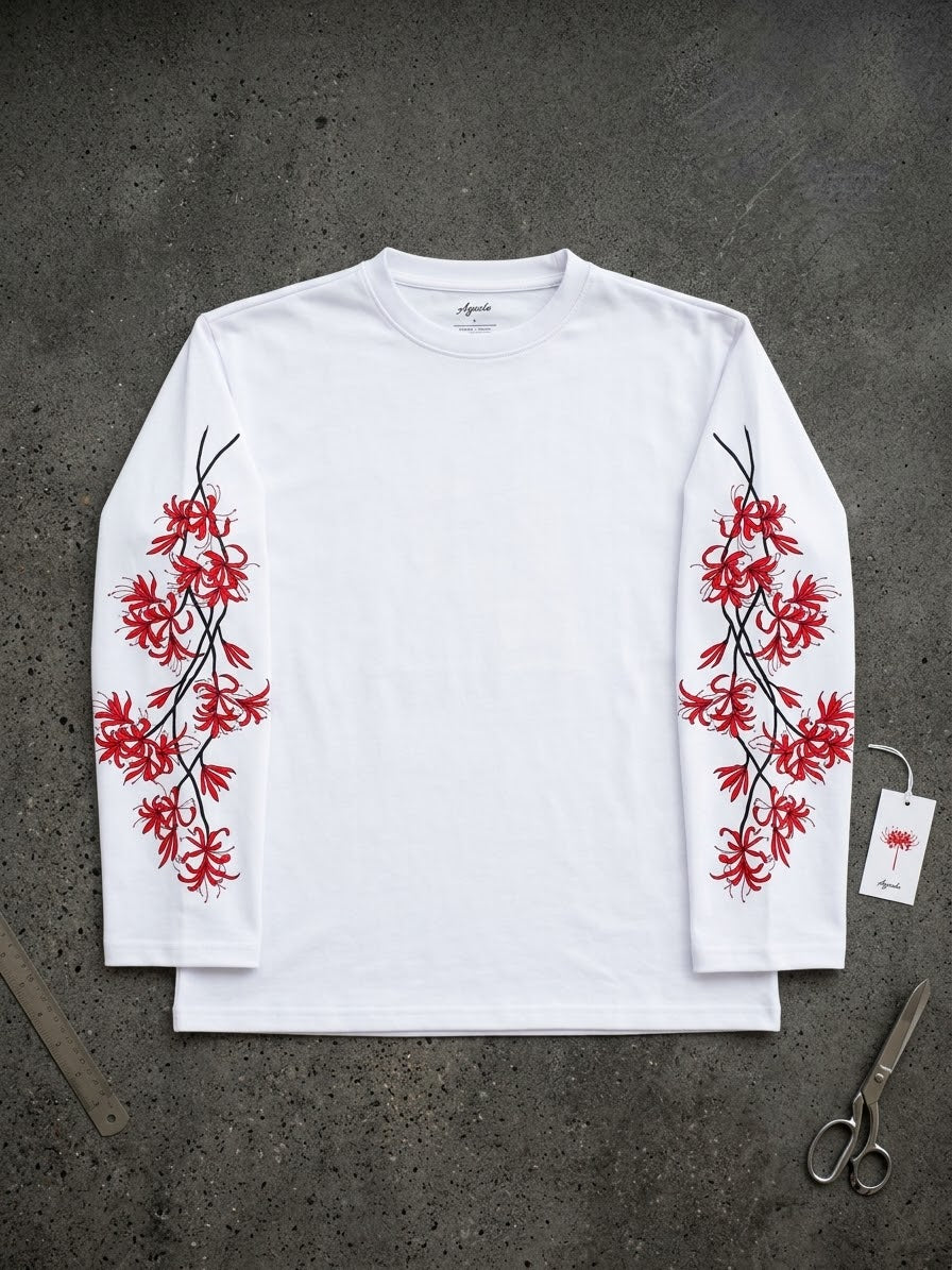 Cropped Flower -long sleeve