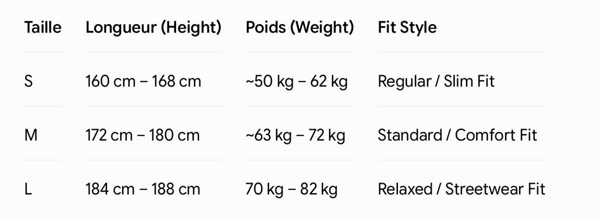 Find your size